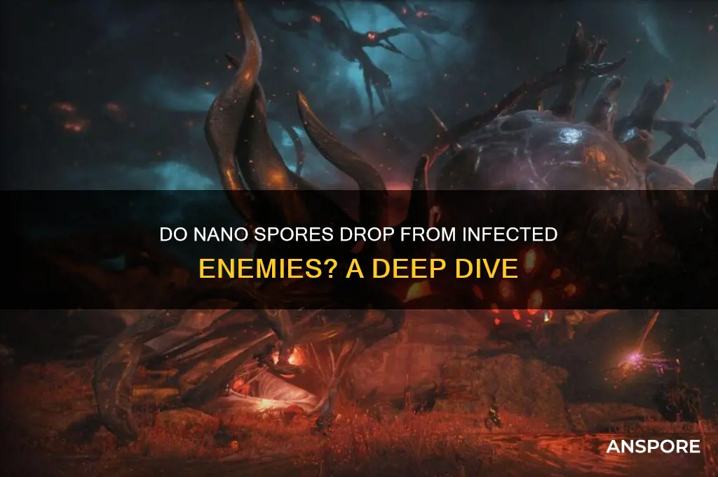 do nano spores drop off infected enemies