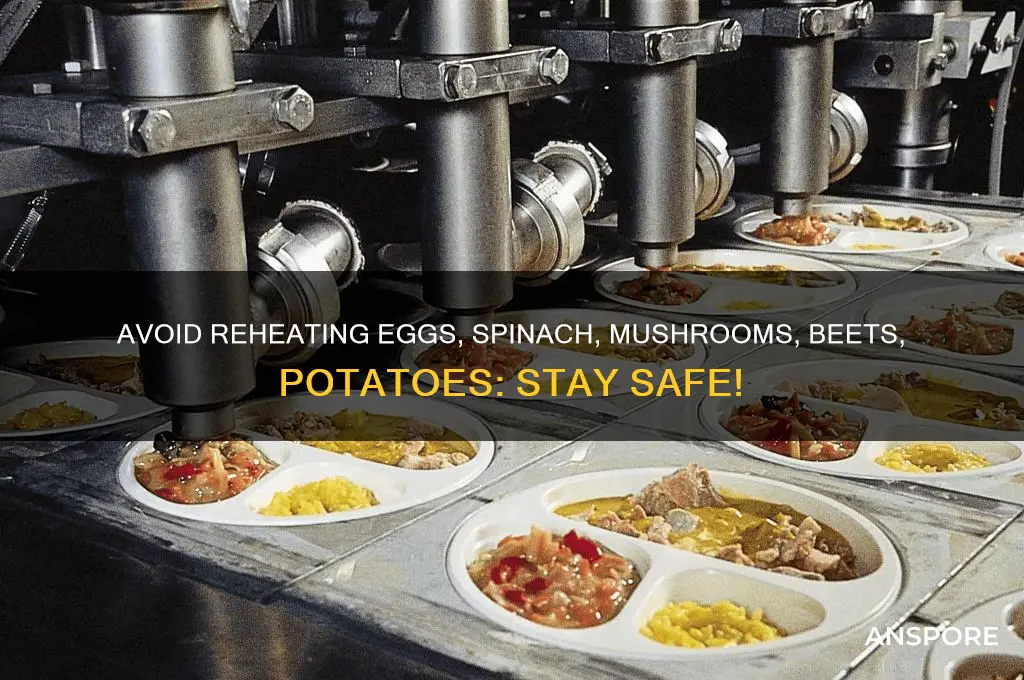 do not reheat eggs spinach mushrooms beets potatoes