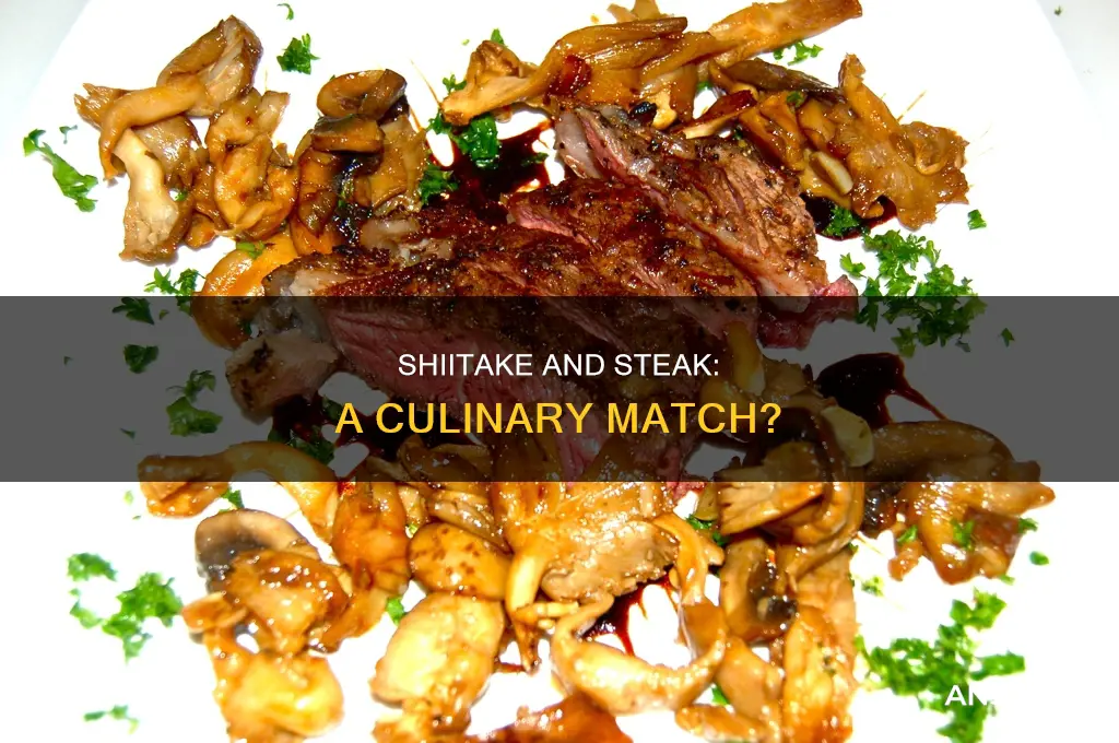 do people put shitake mushrooms on steaks
