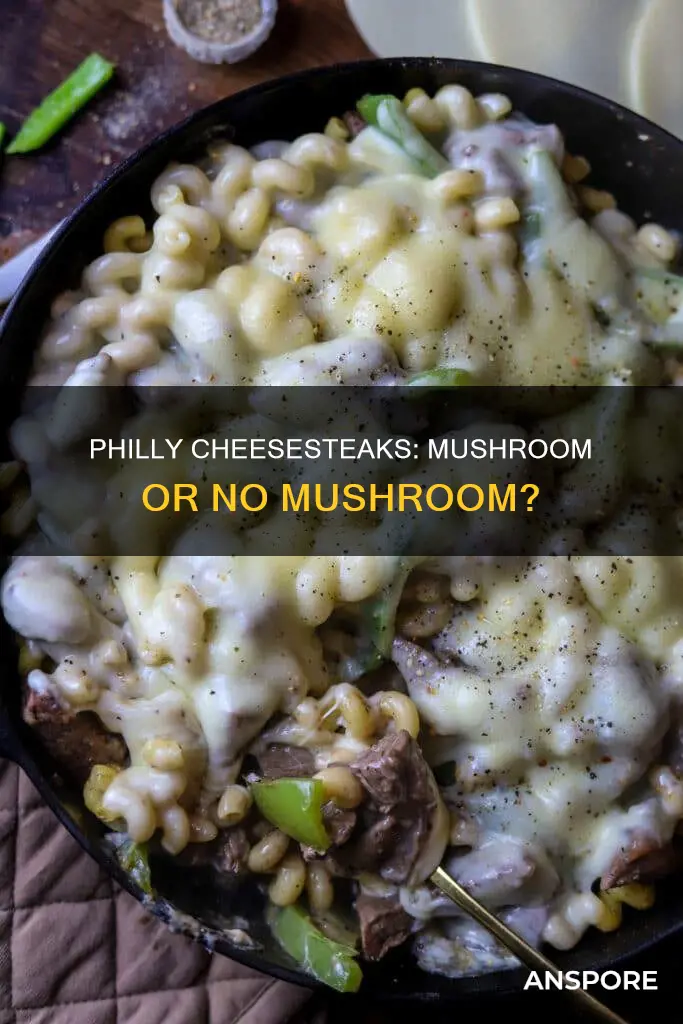 do philly cheesteaks have mushrooms