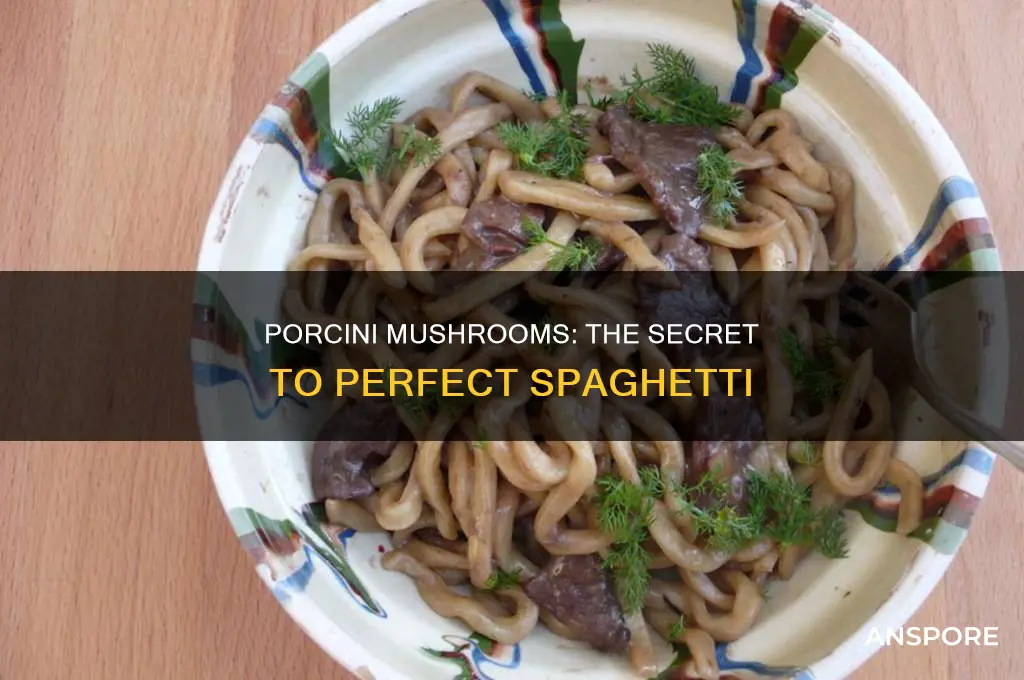do porcini mushrooms go in spaghetti