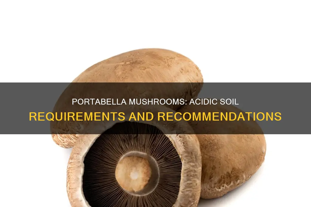 do portabella mushrooms need acid soil