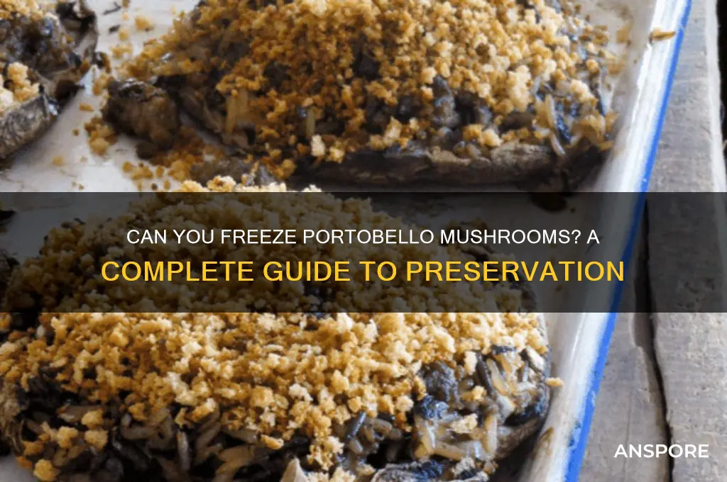 do portobello mushrooms freeze well