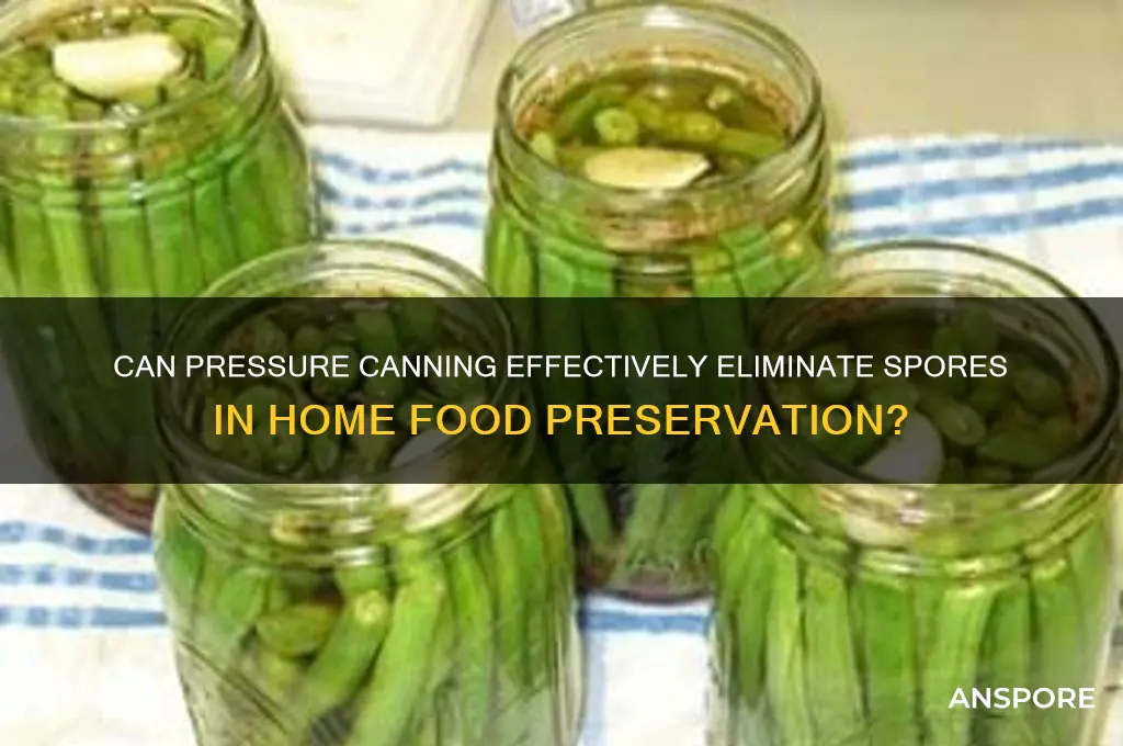 do pressure canning kill spores