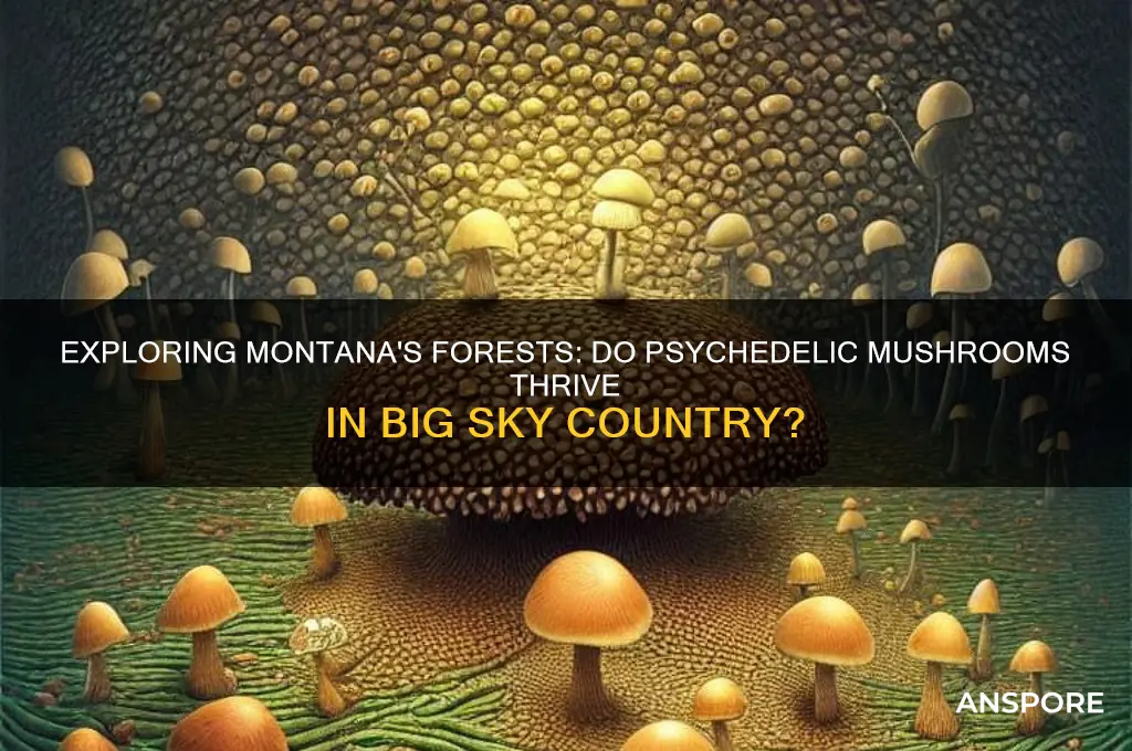 do psychedelic mushrooms grow in montana