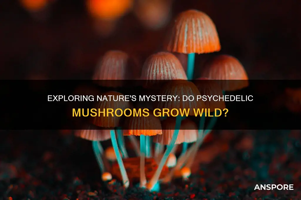 do psychedelic mushrooms grow wild