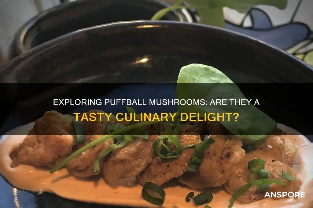 do puffball mushrooms taste good