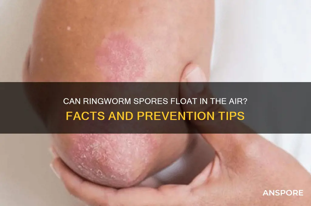 do ringworm spores float in the air