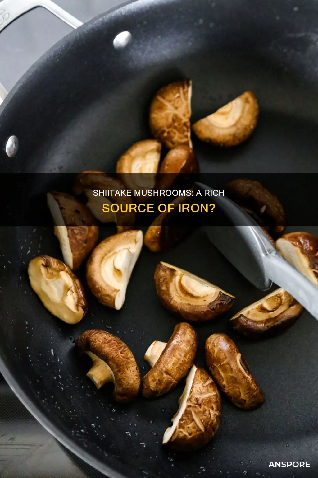 do shiitake mushrooms have iron