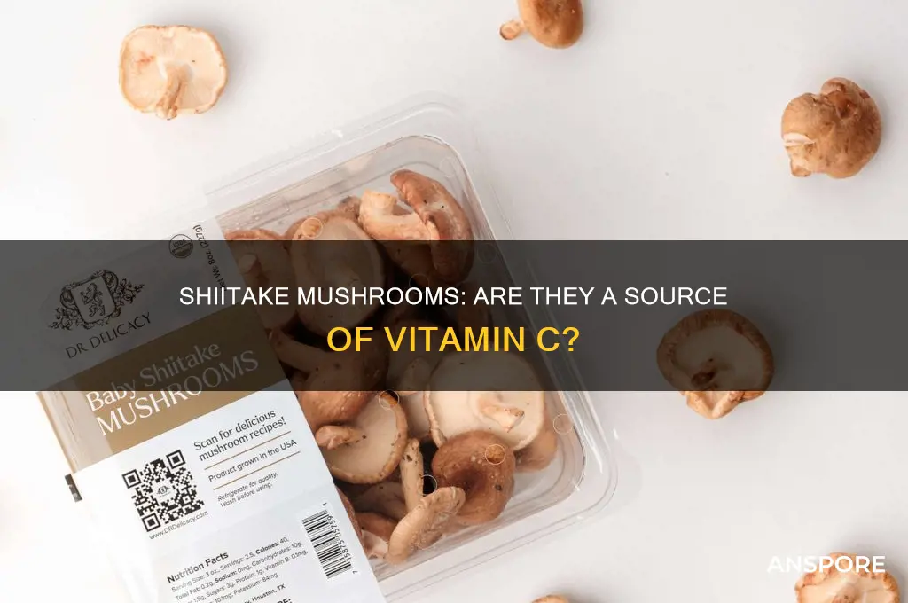 do shiitake mushrooms have vitamin c