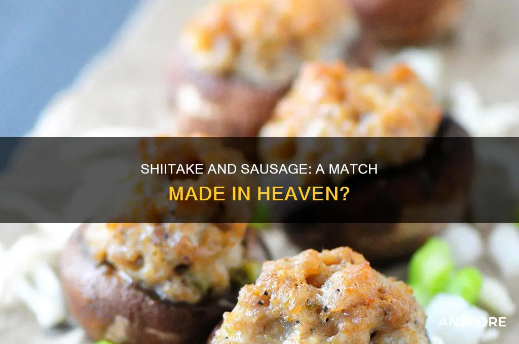 do shitake mushrooms blend with italian sausage