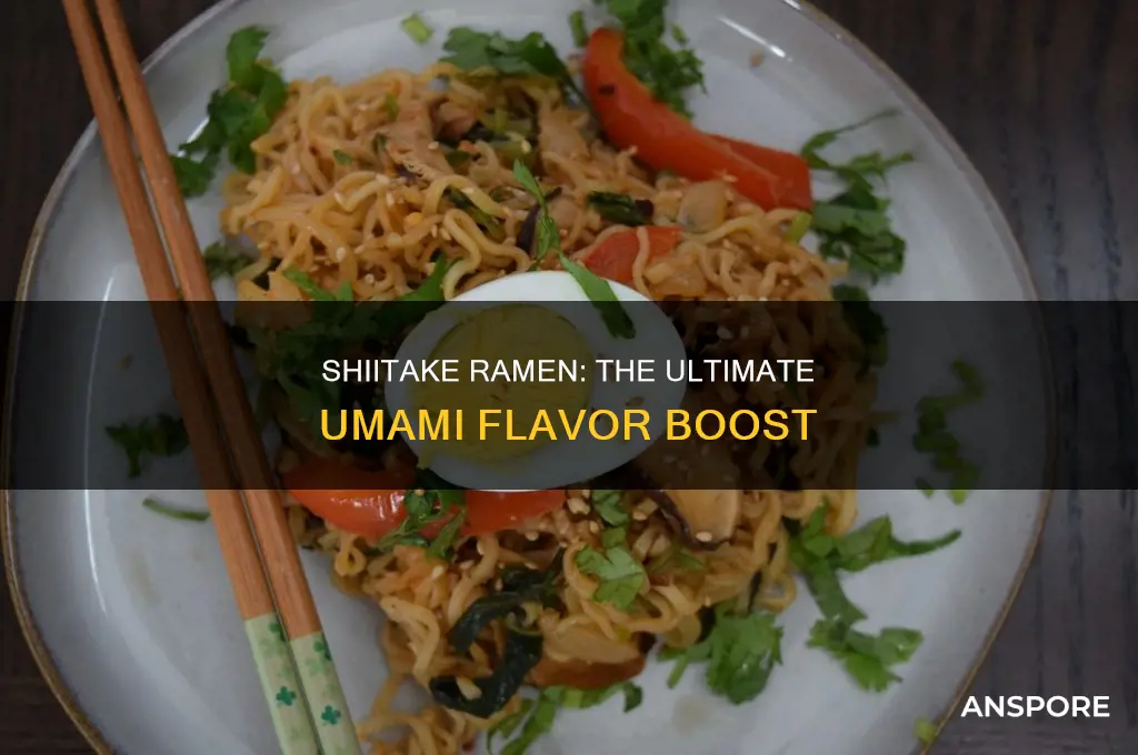 do shitake mushrooms go in ramen