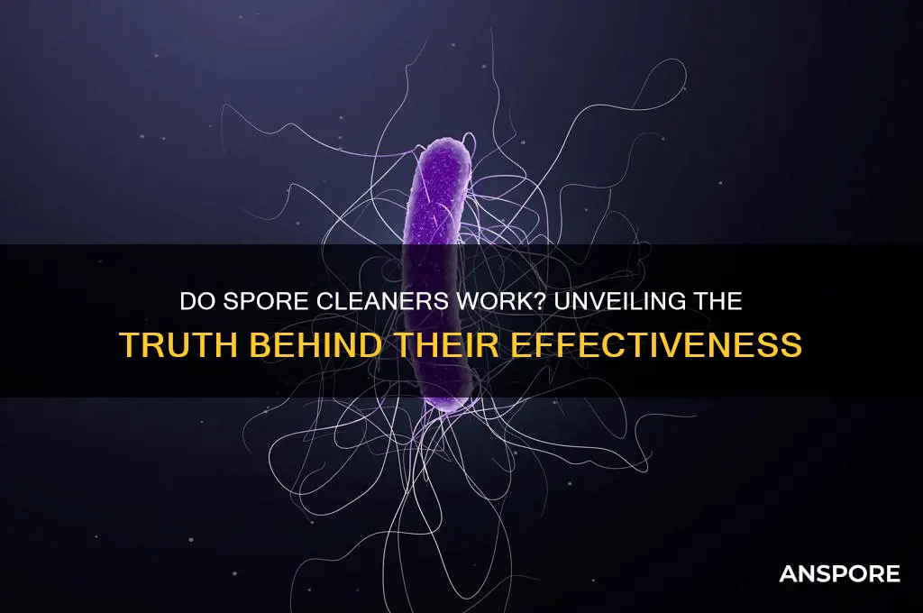 do spore cleaners work