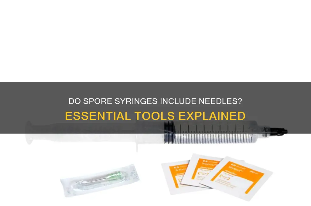 do spore syringes come with needles