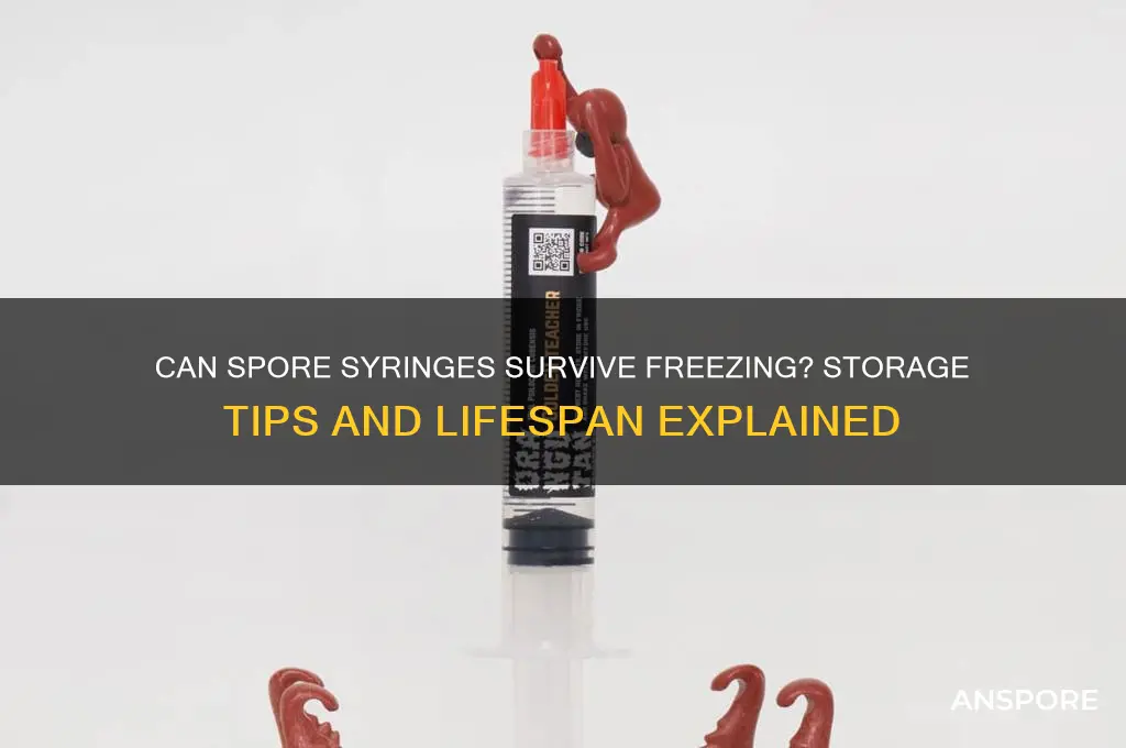 do spore syringes die in the freezer