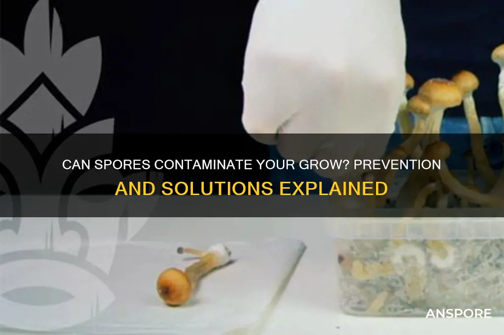 do spores contaminte grows
