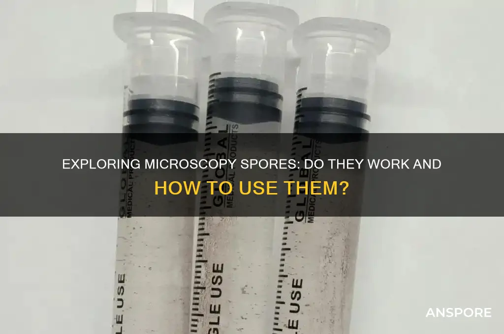 do spores for microscopy work