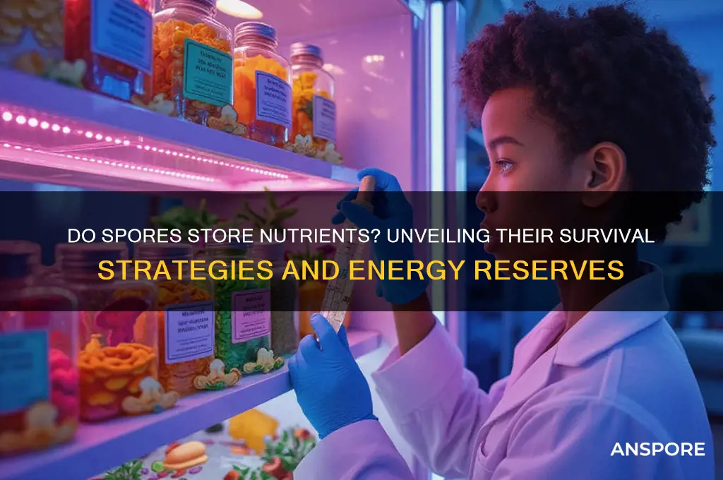 do spores have stores nutritien