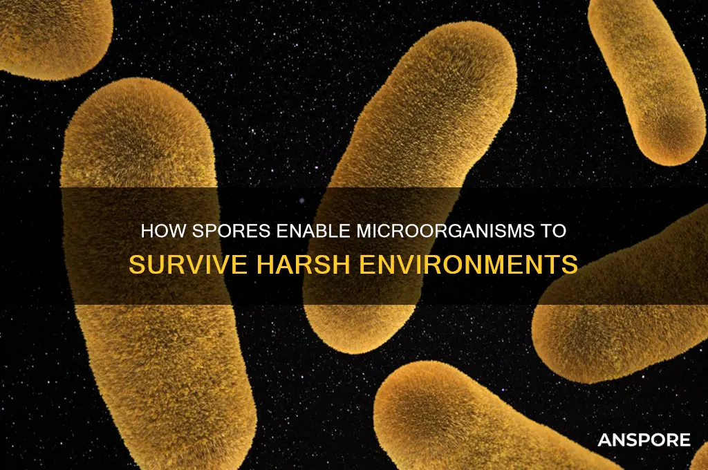do spores help microrganism survive