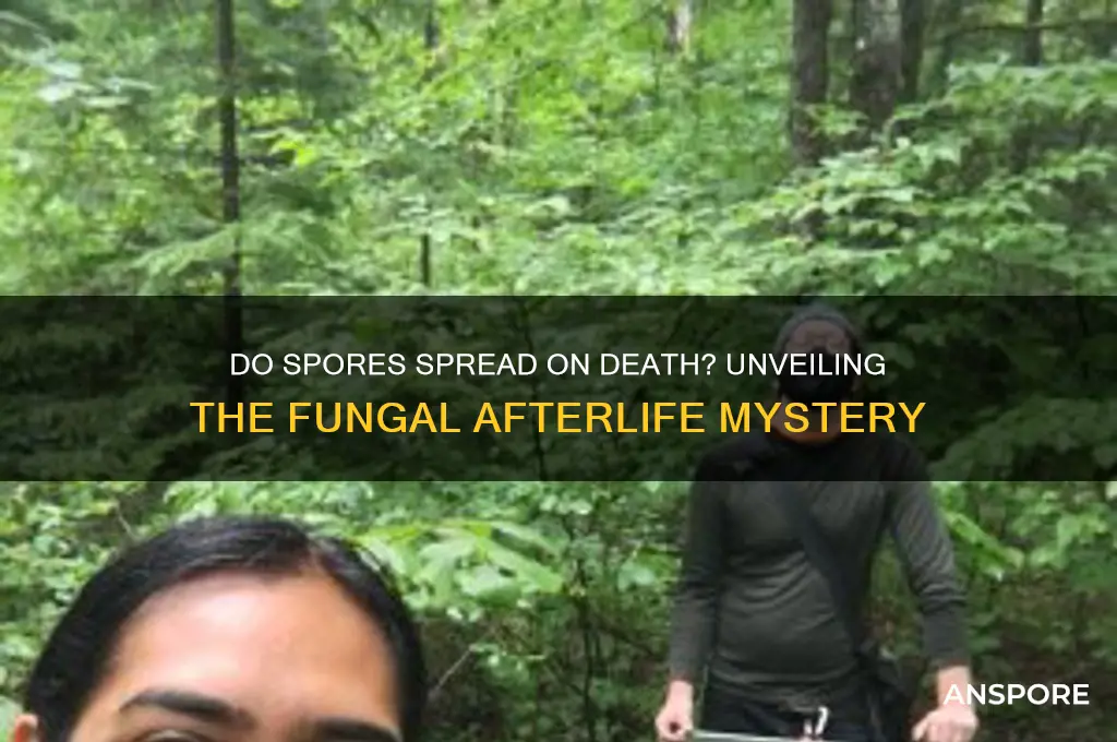 do spores spread on death