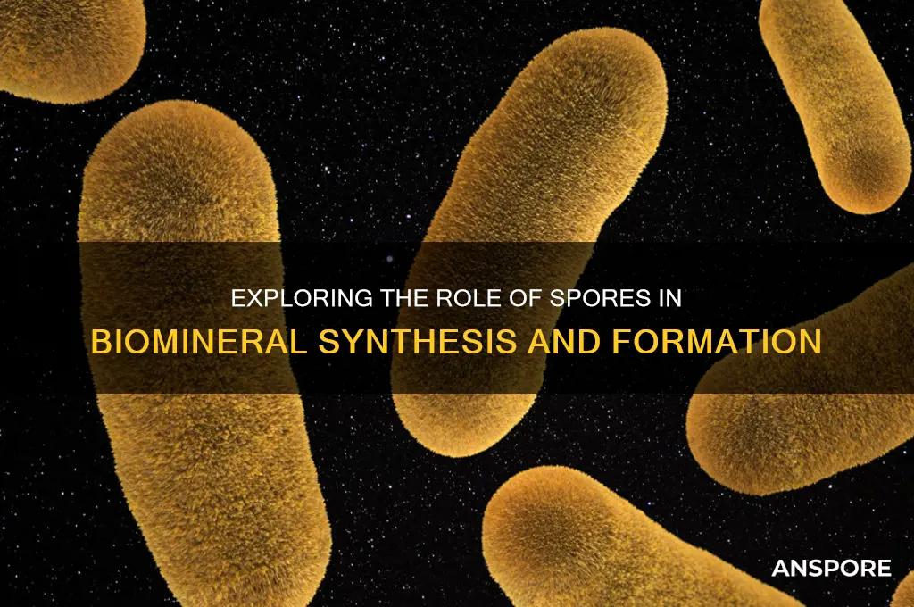 do spores synthesize biominerals