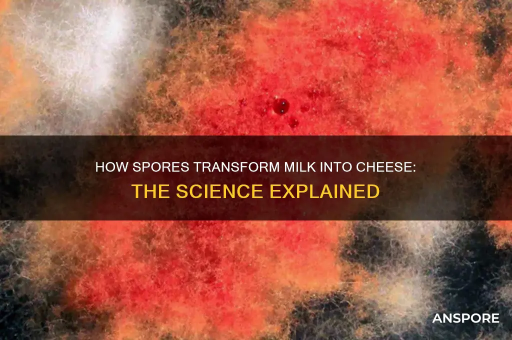 do spores turn milk into cheese