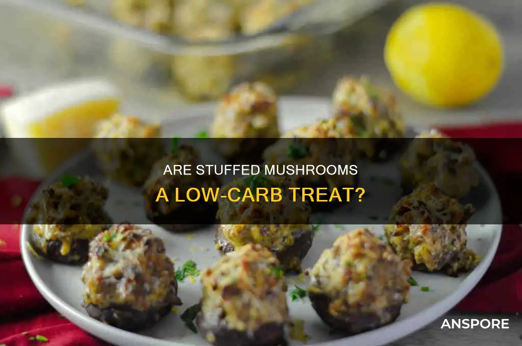 do stuffed mushrooms have carbs