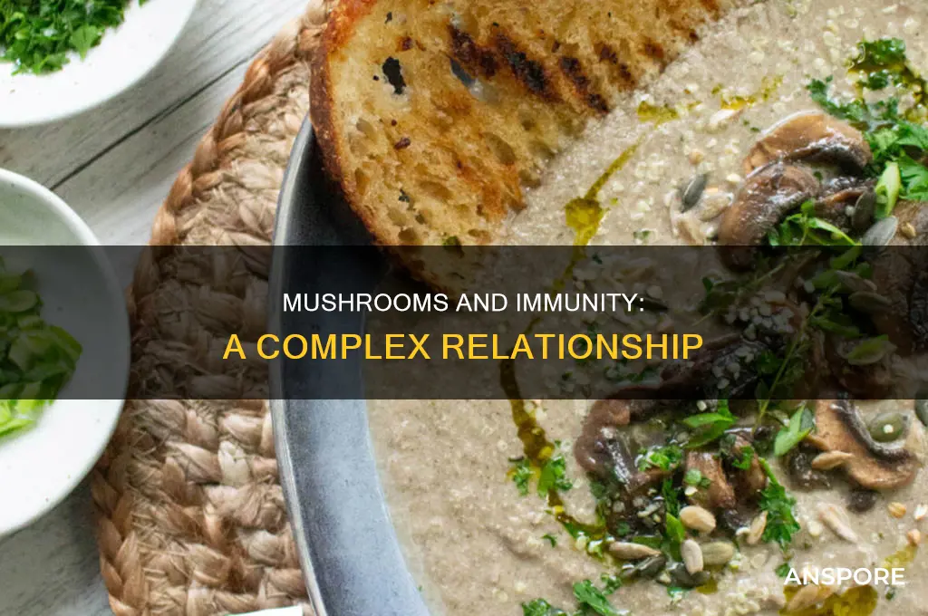 do taking mushrooms lower your immune system