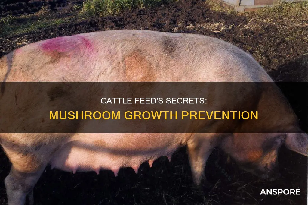 do they put something in cattle feed to stop mushrooms