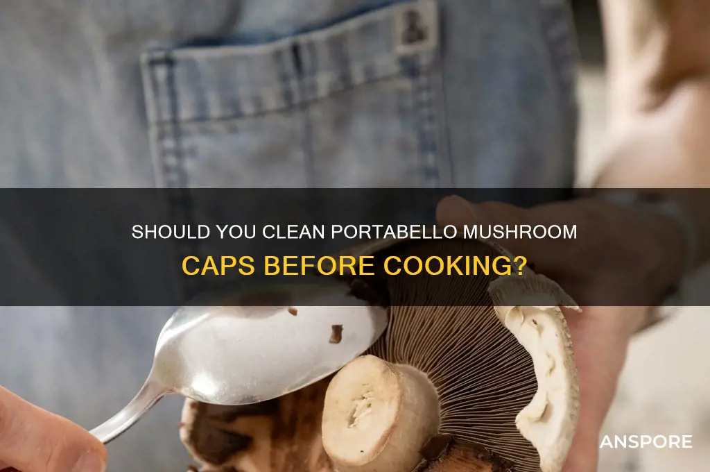 do u scrape out the inside of the portabell mushroom