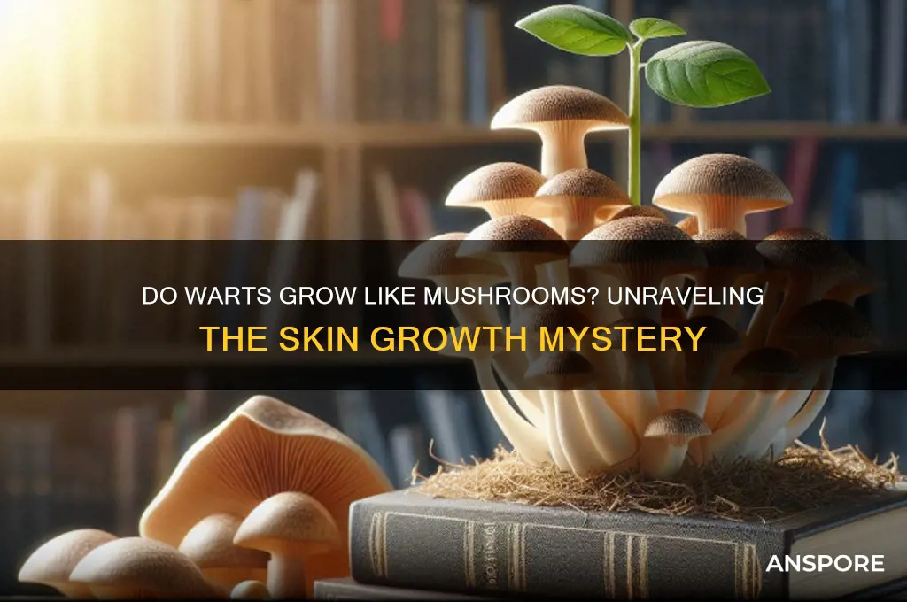 do warts grow like mushrooms