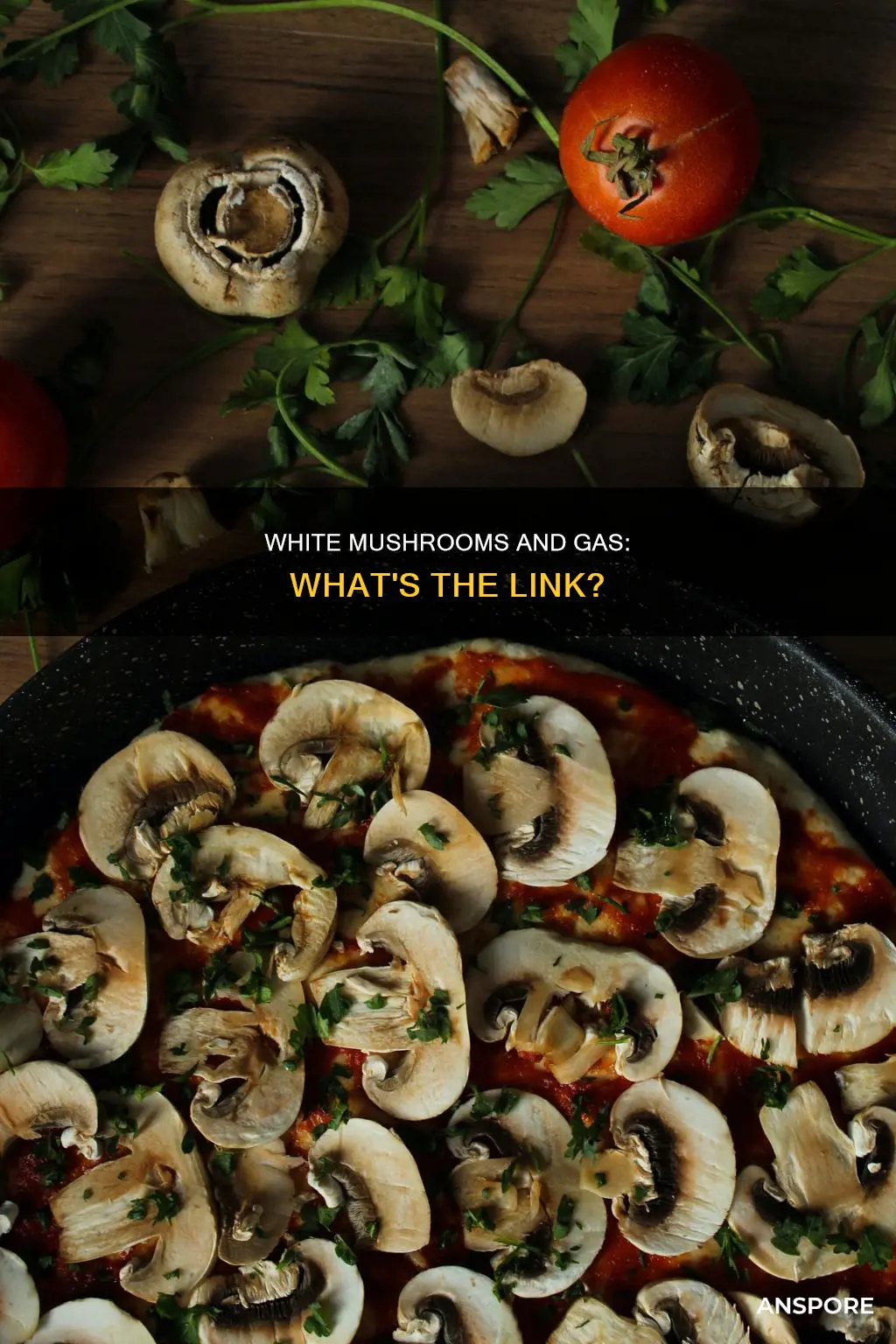 do white mushrooms cause gas