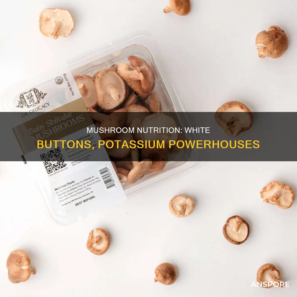 do white mushrooms have potassium