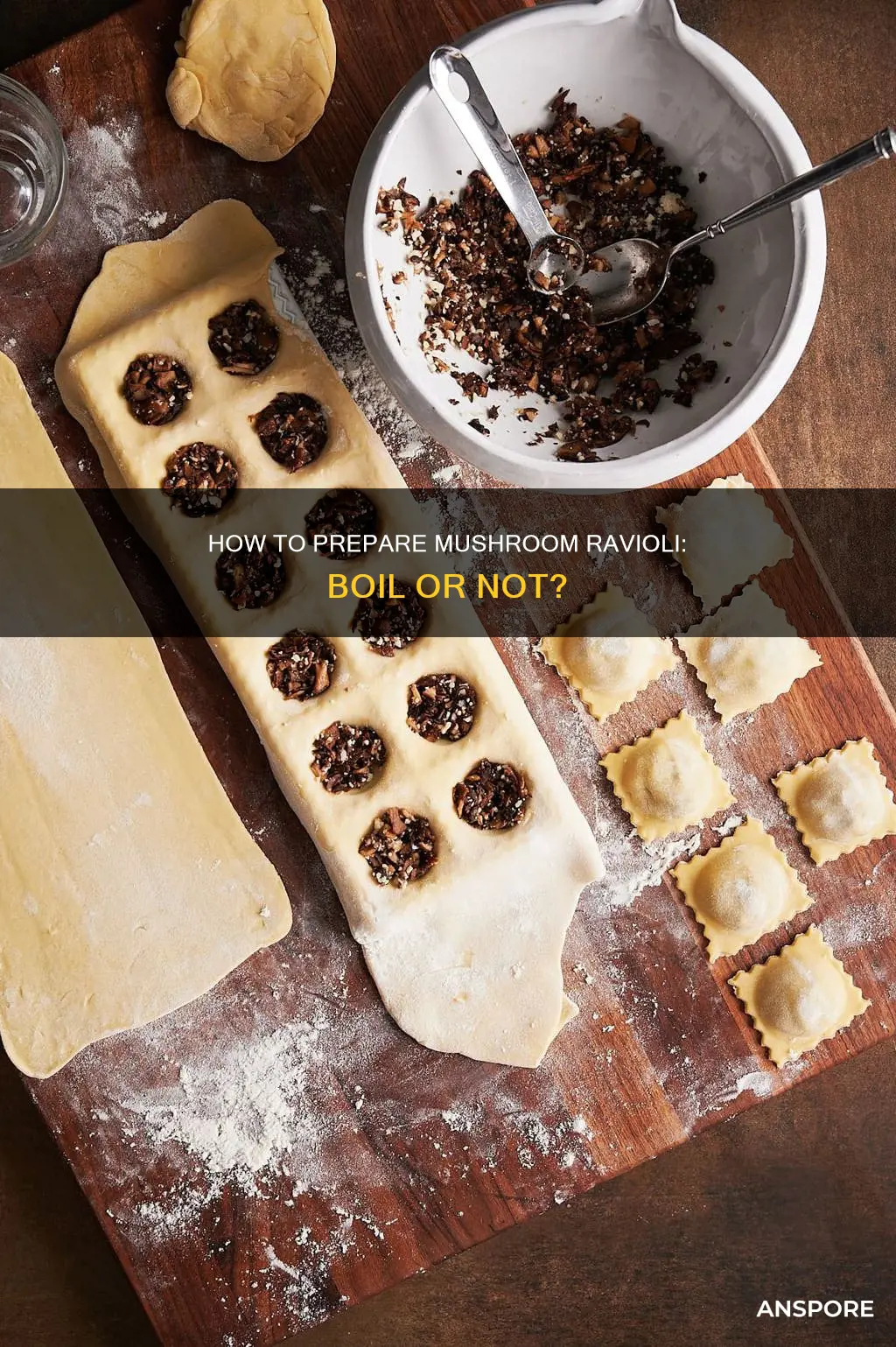 do you boil mushroom ravioli