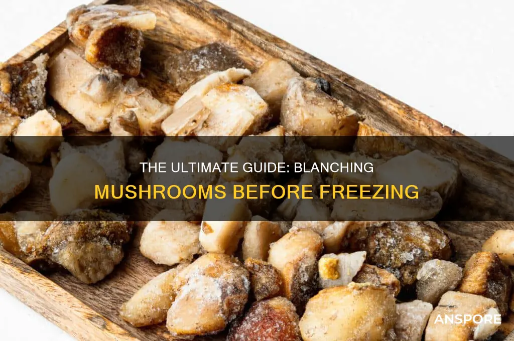do you have to blanch mushrooms before freezing