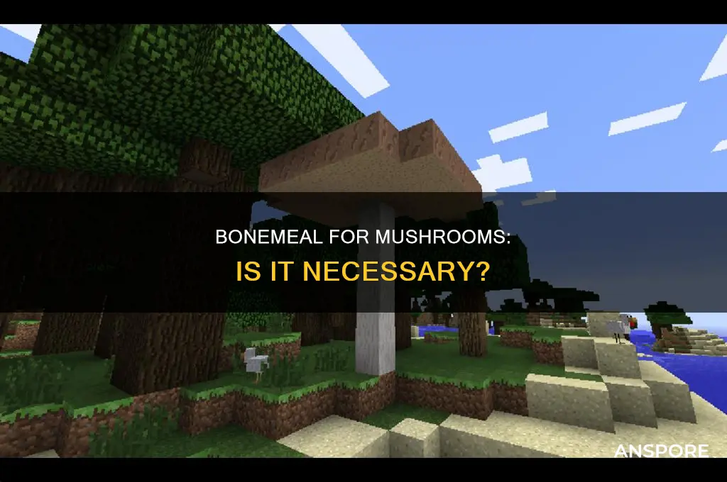 do you have to bonmeal mushrooms