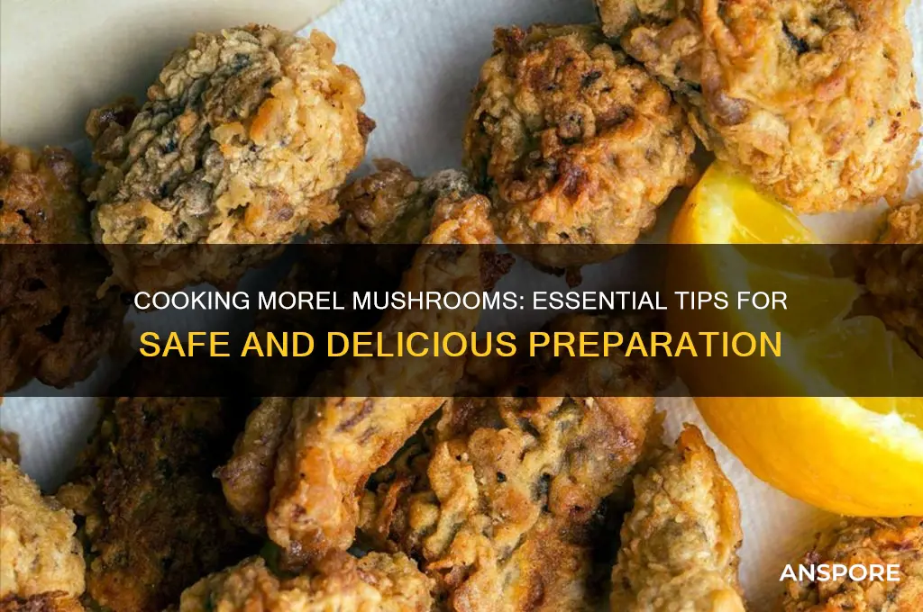 do you have to cook morel mushrooms