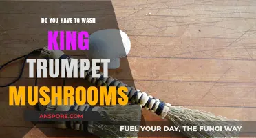 King Trumpet Mushrooms: To Wash or Not?