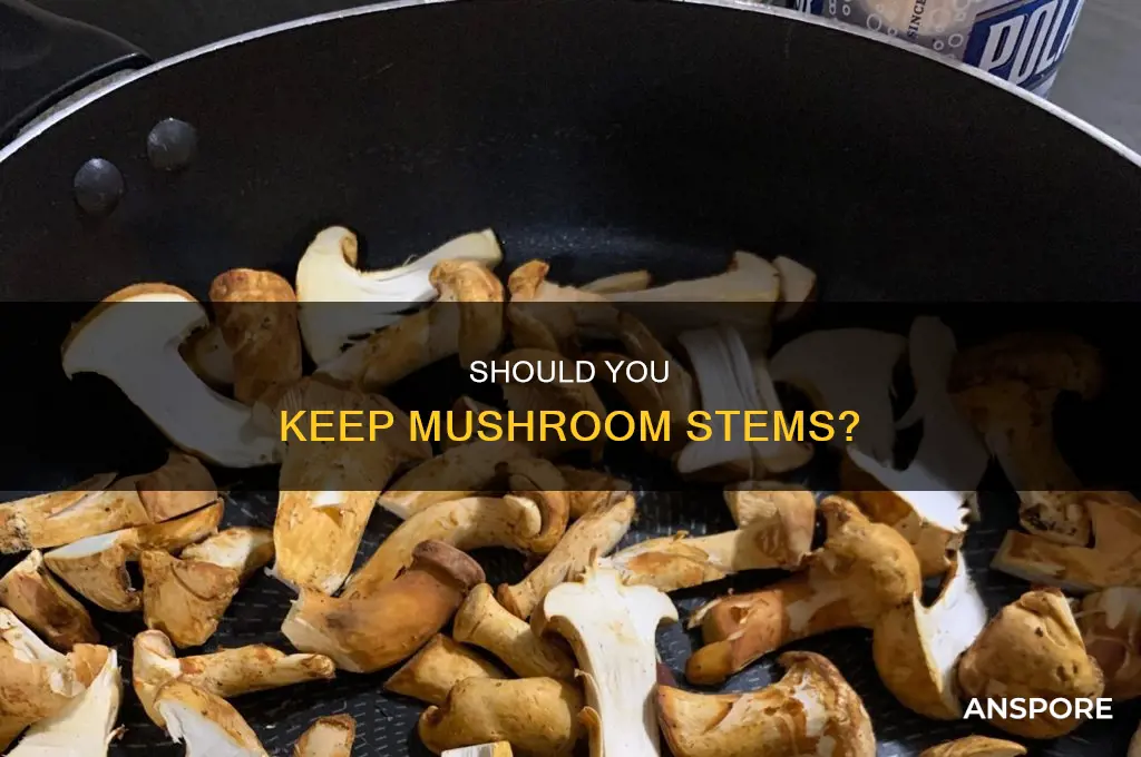 do you keep brown insides on white mushrooms