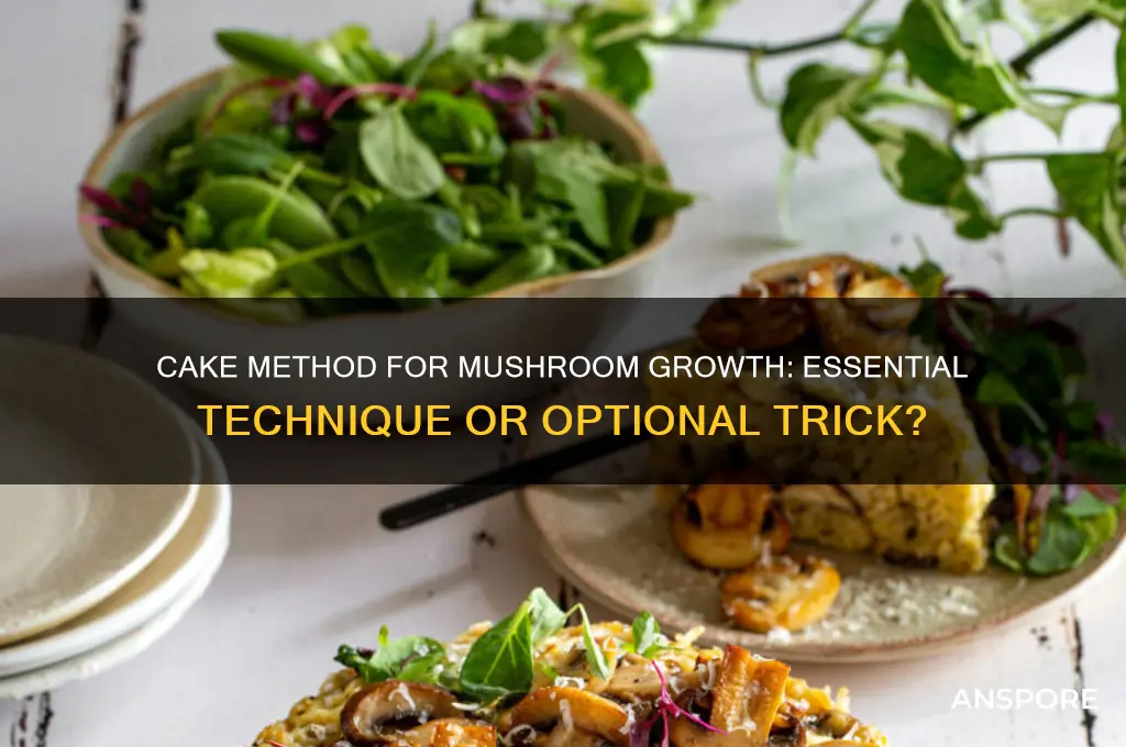 do you need the cake method to grow mushrooms