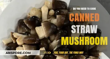 Cooking Canned Straw Mushrooms: Necessary or Ready-to-Eat?
