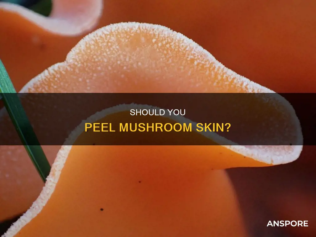 do you peel mushroom skin