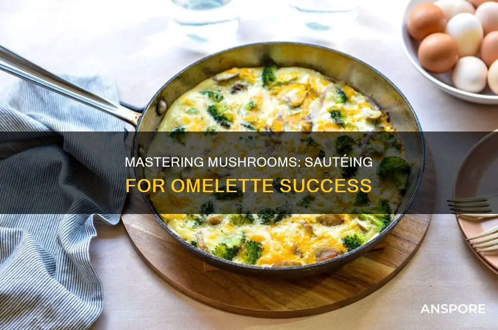do you saute mushrooms for omelette