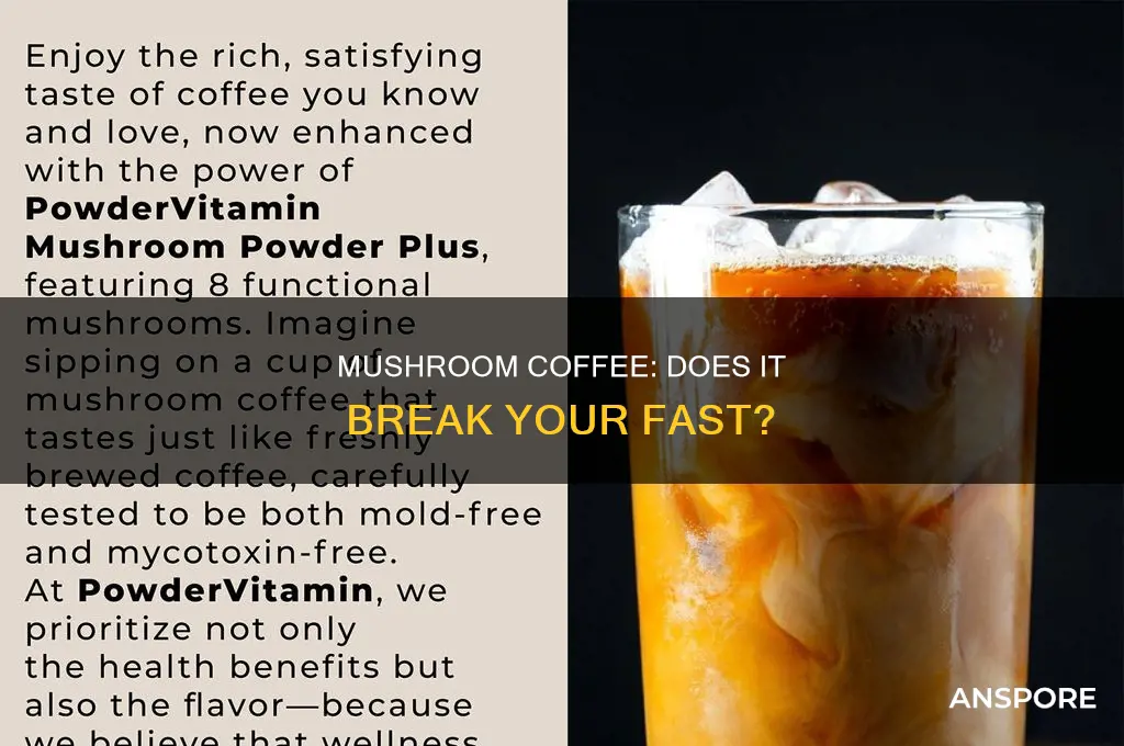 does 4 sigmatic mushroom coffee break a fast