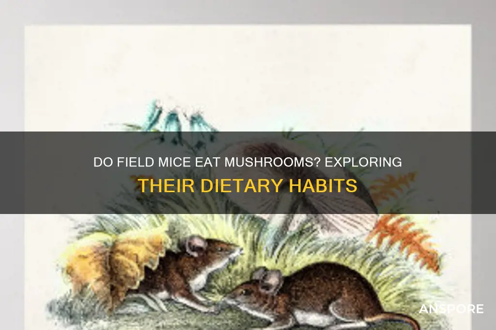 does a field mouse eat mushrooms