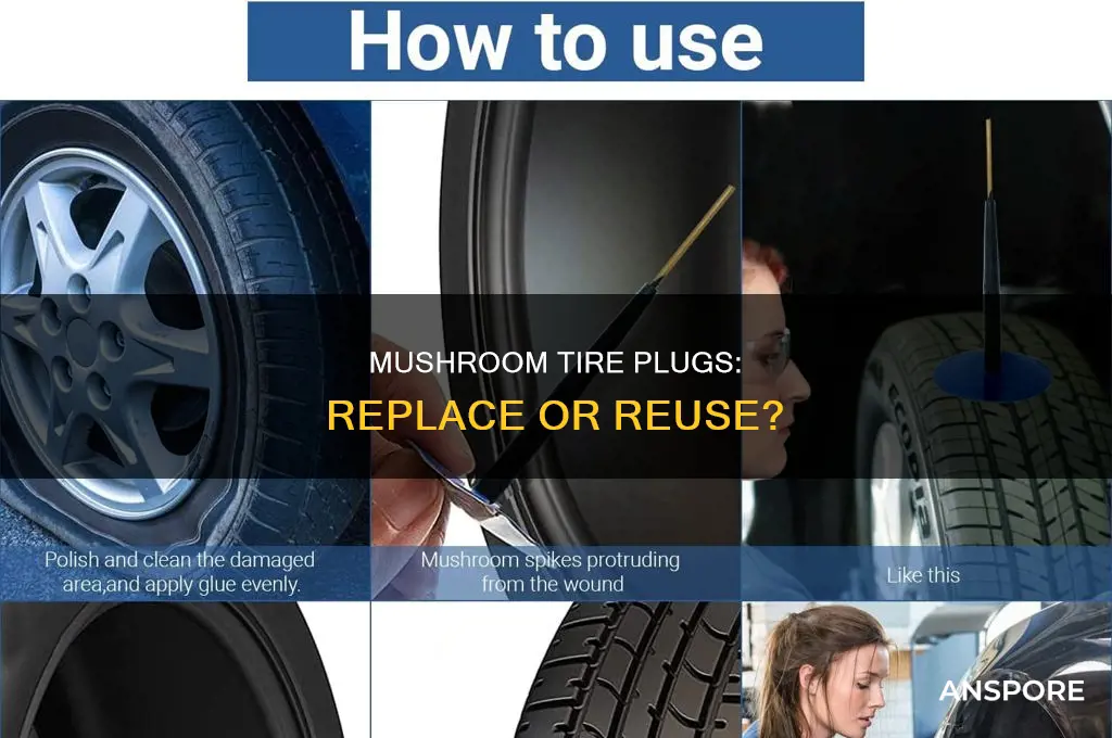 does a mushroom tire plug need to be replaced