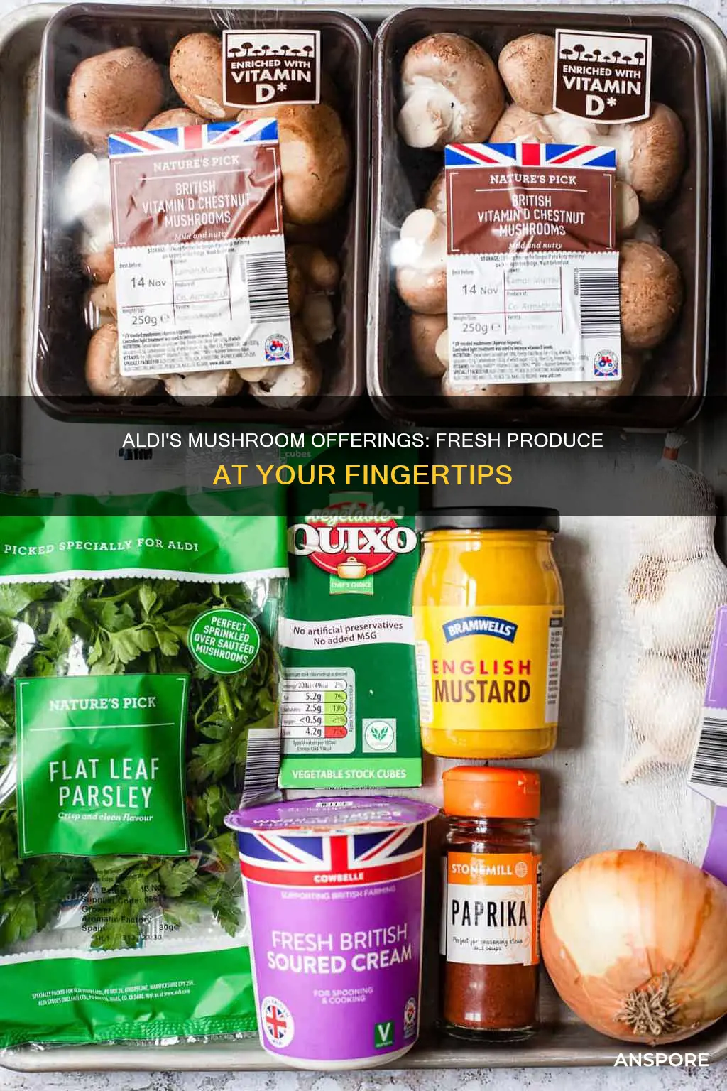 does aldi sell mushrooms