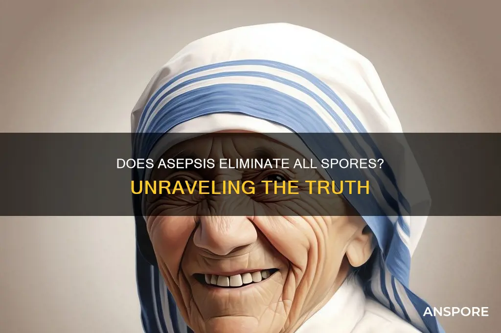 does asepsis destroy all spores