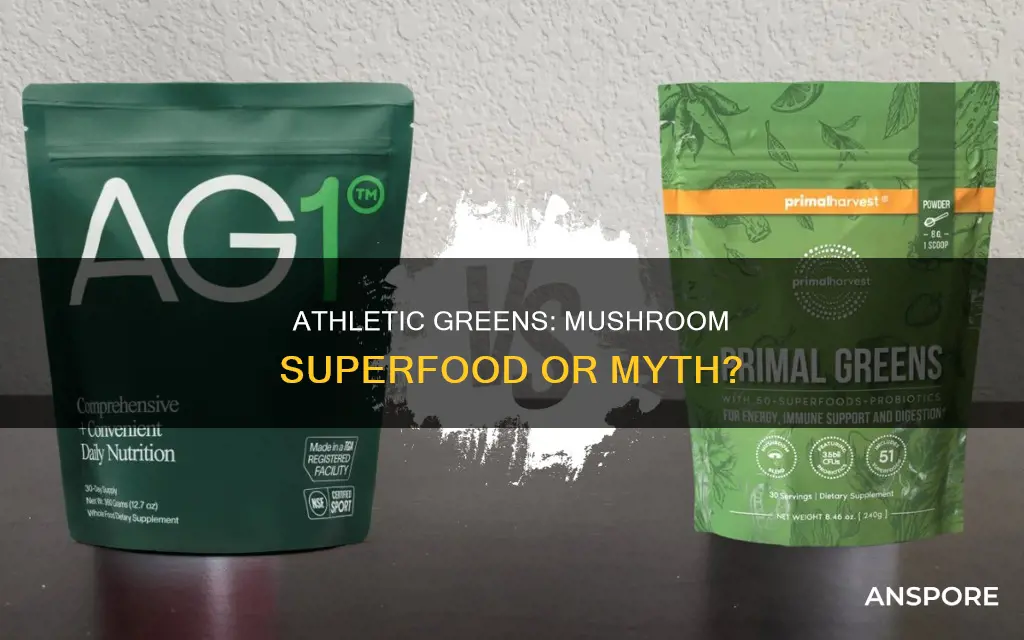 does athletic greens have mushrooms