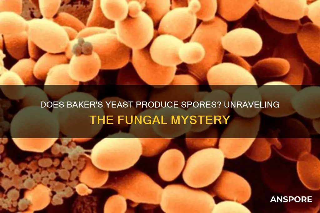 does bakers yeast produce spores